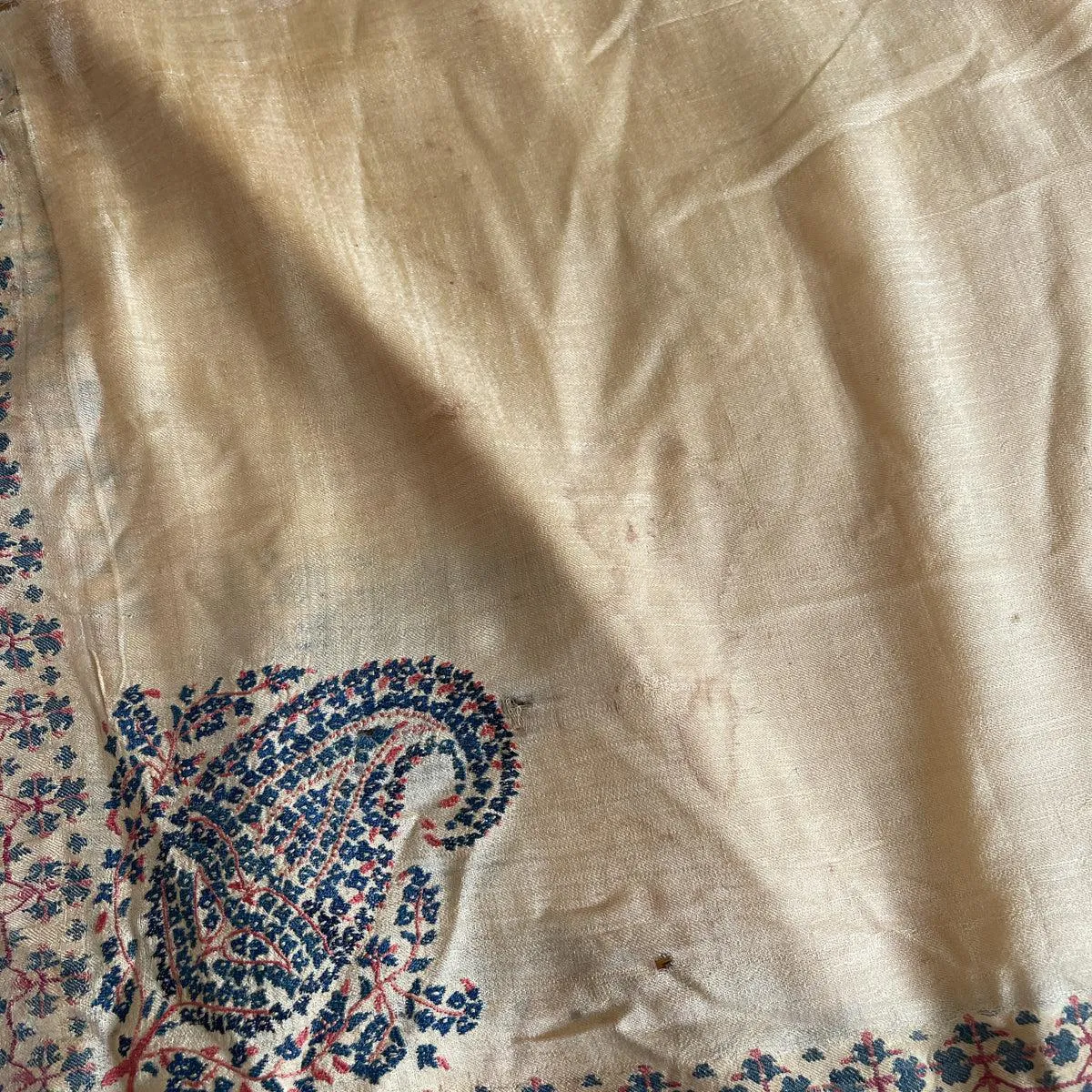 1510 SOLD - Superfine Antique Kashmir Pashmina Dochalla Long Shawl