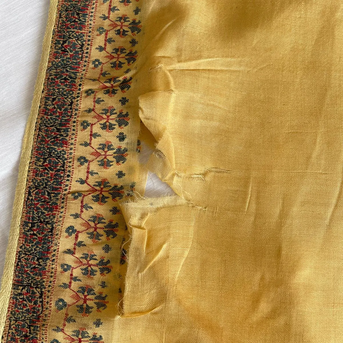 1510 SOLD - Superfine Antique Kashmir Pashmina Dochalla Long Shawl