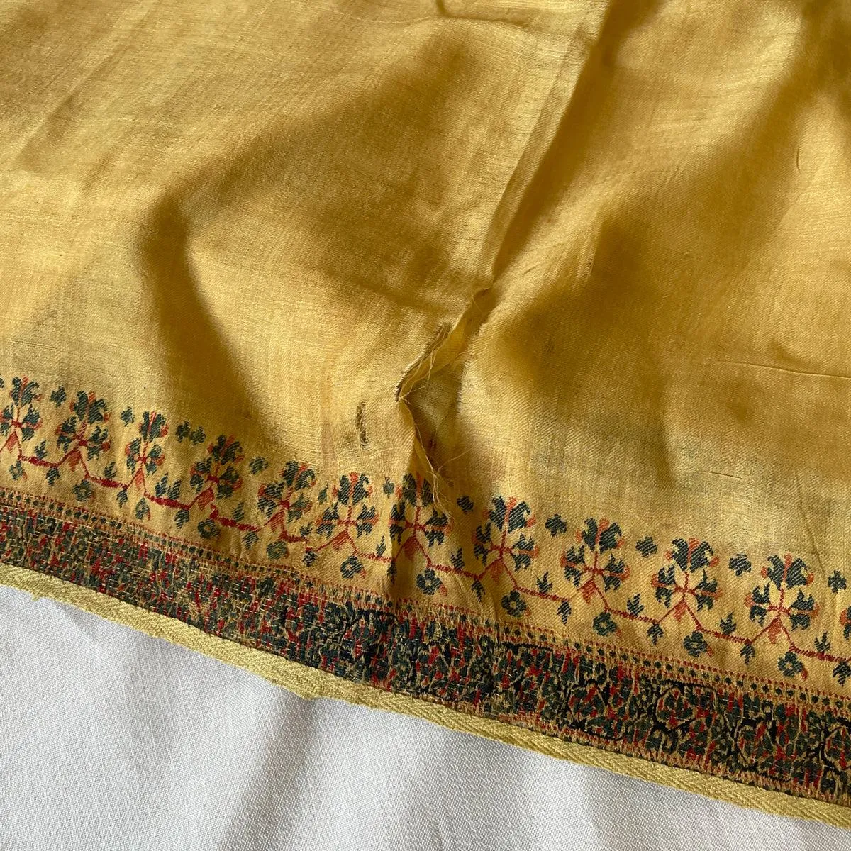 1510 SOLD - Superfine Antique Kashmir Pashmina Dochalla Long Shawl