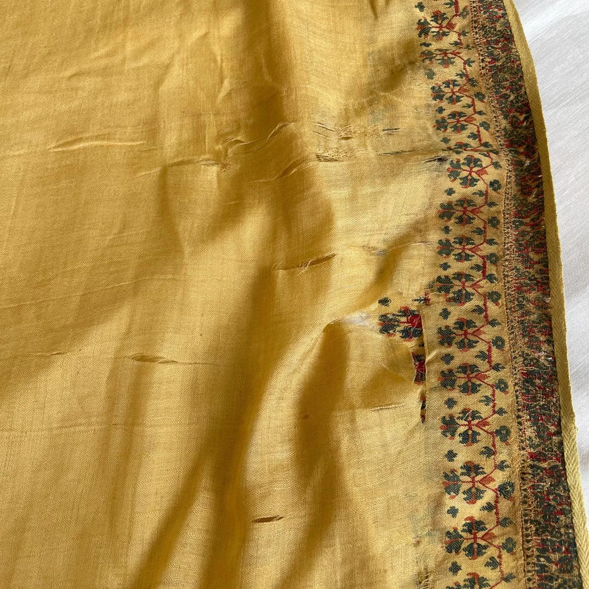 1510 SOLD - Superfine Antique Kashmir Pashmina Dochalla Long Shawl