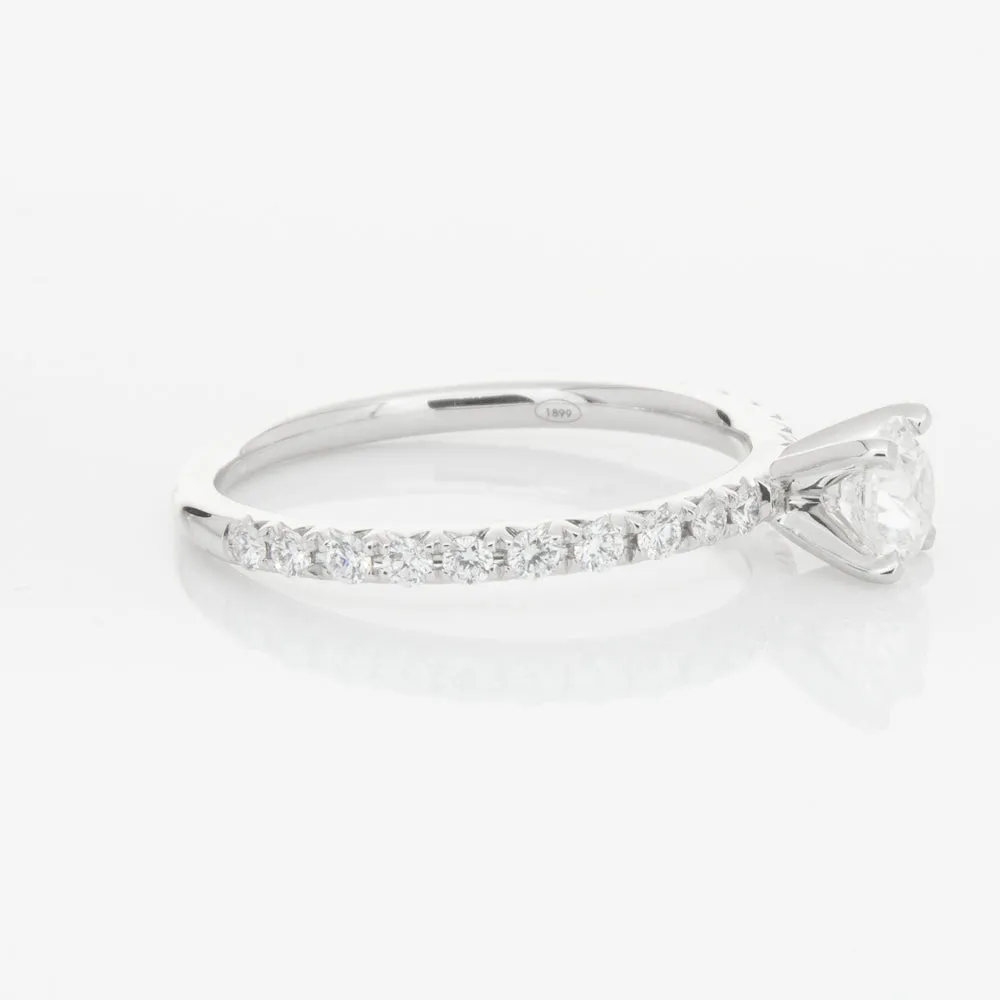 18ct White Gold .51ct Diamond Comet Ring