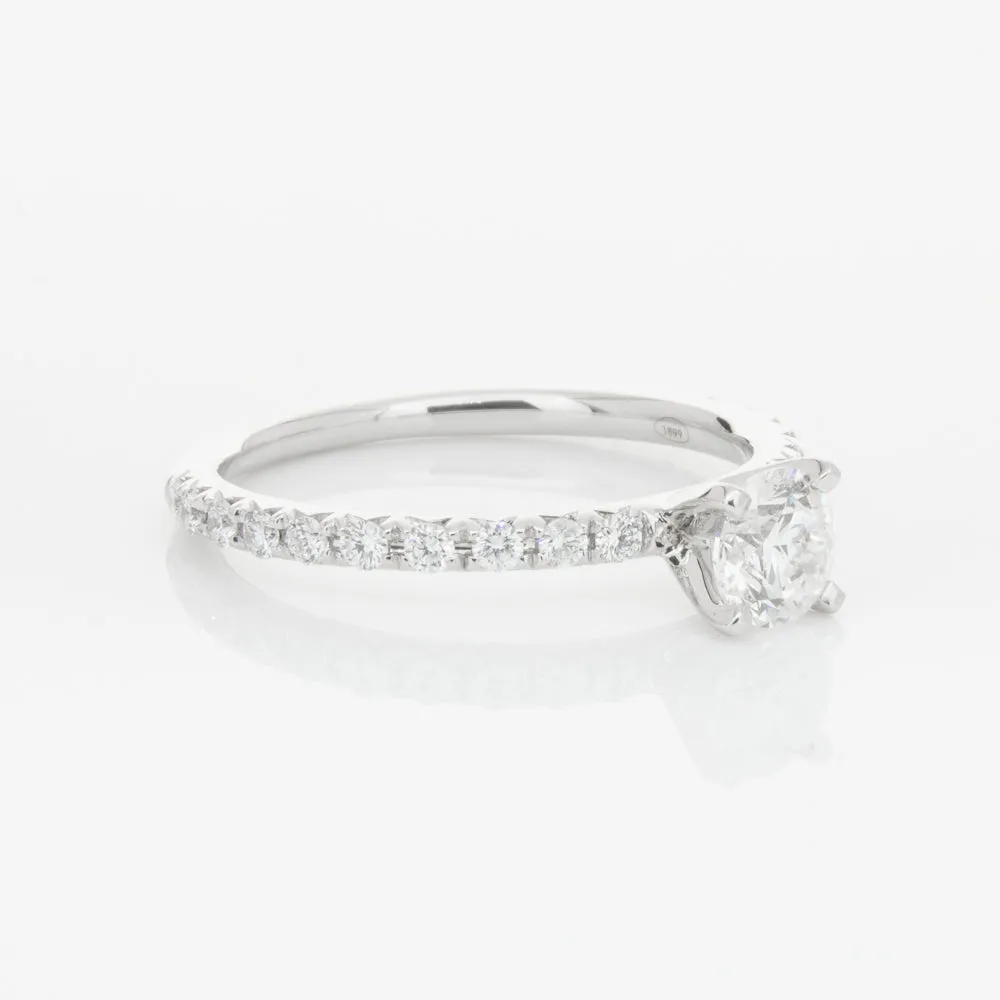 18ct White Gold .51ct Diamond Comet Ring