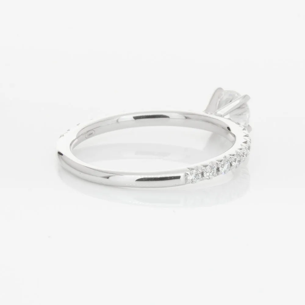 18ct White Gold .51ct Diamond Comet Ring