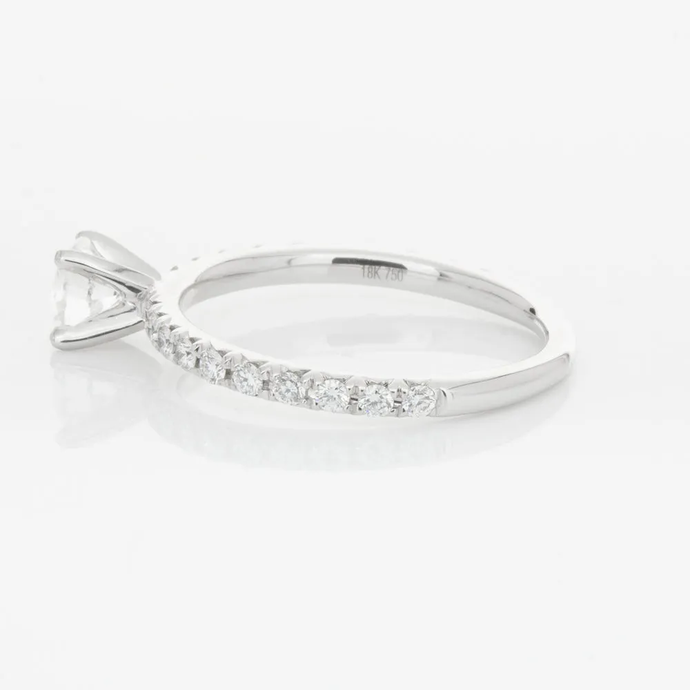 18ct White Gold .51ct Diamond Comet Ring