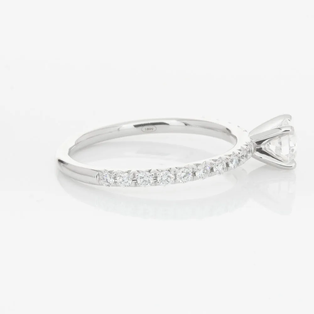 18ct White Gold .51ct Diamond Comet Ring