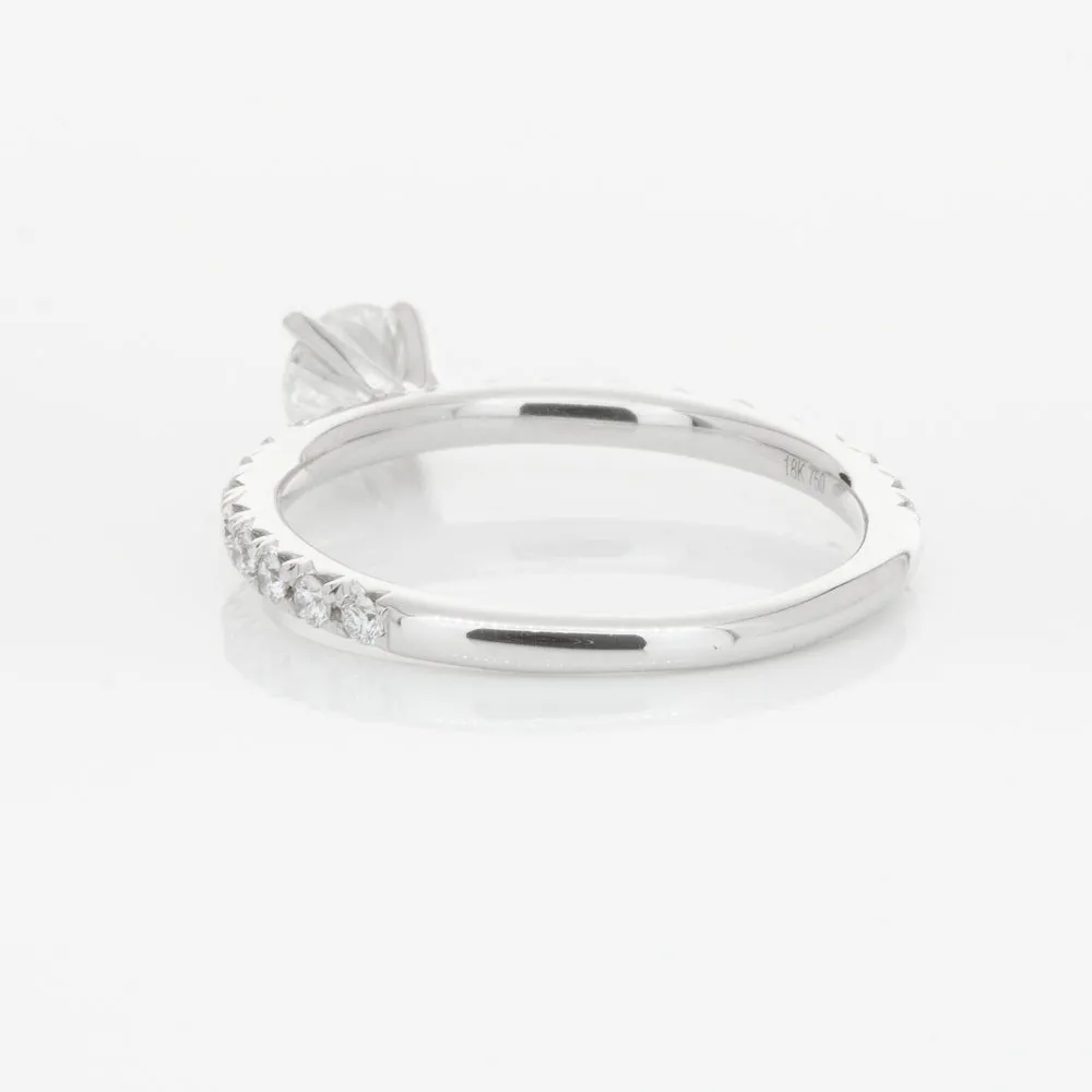 18ct White Gold .51ct Diamond Comet Ring