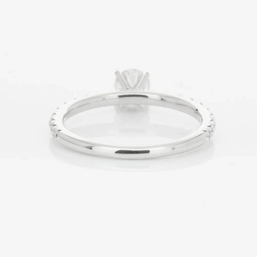 18ct White Gold .51ct Diamond Comet Ring