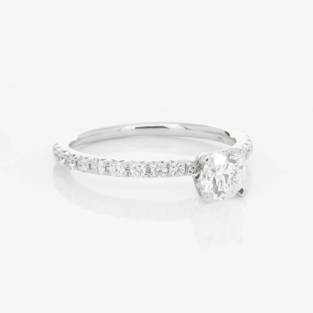 18ct White Gold .51ct Diamond Comet Ring