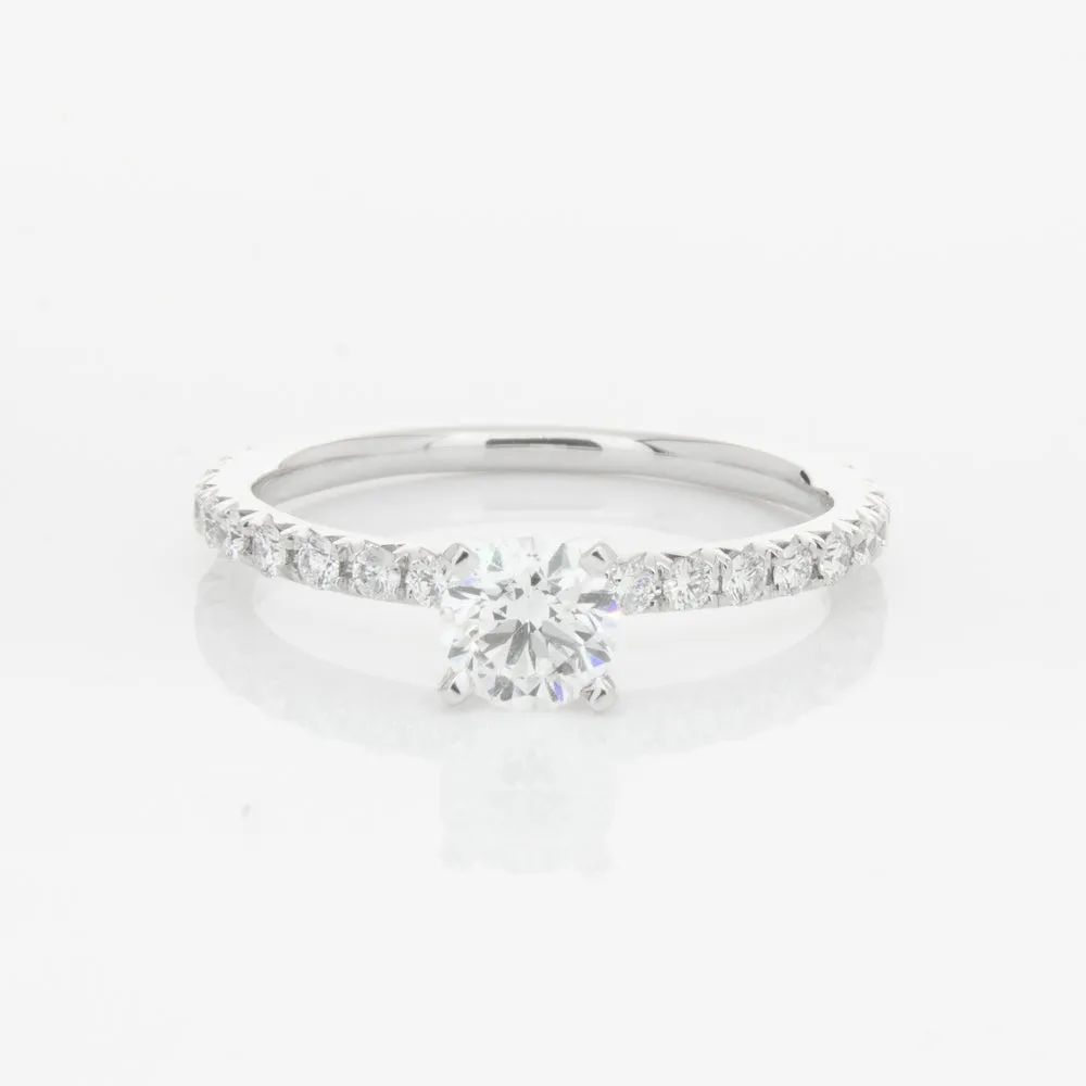 18ct White Gold .51ct Diamond Comet Ring