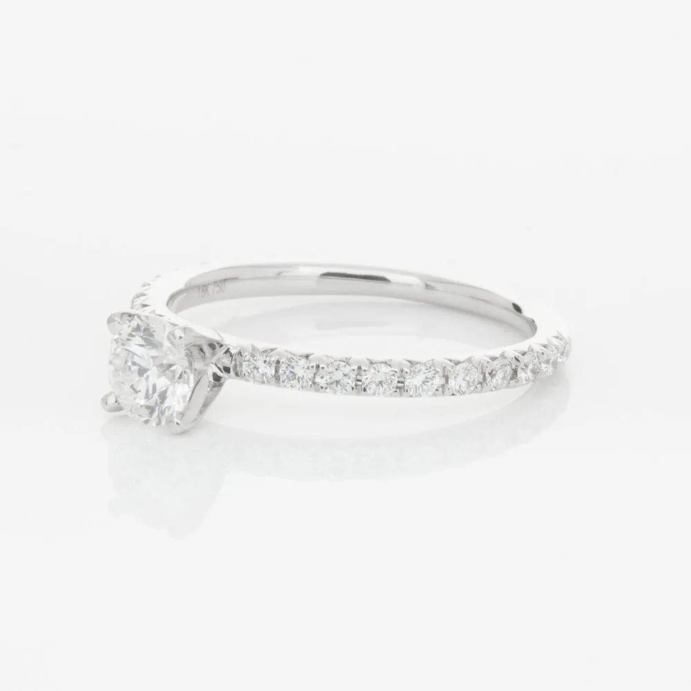 18ct White Gold .51ct Diamond Comet Ring