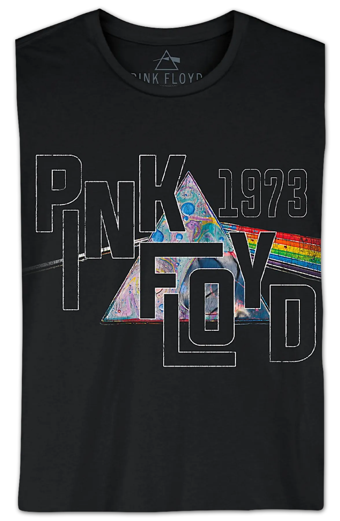 1973 Psychedelic Prism Pink Floyd T-Shirt