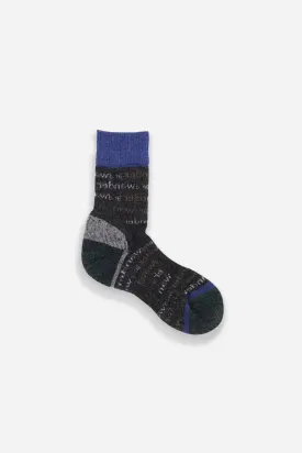 And Wander Wool Socks Charcoal