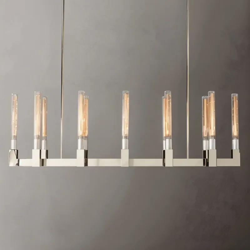 Linear Birta Chandelier: Modern LED Light Fixture for Stylish Home Décor