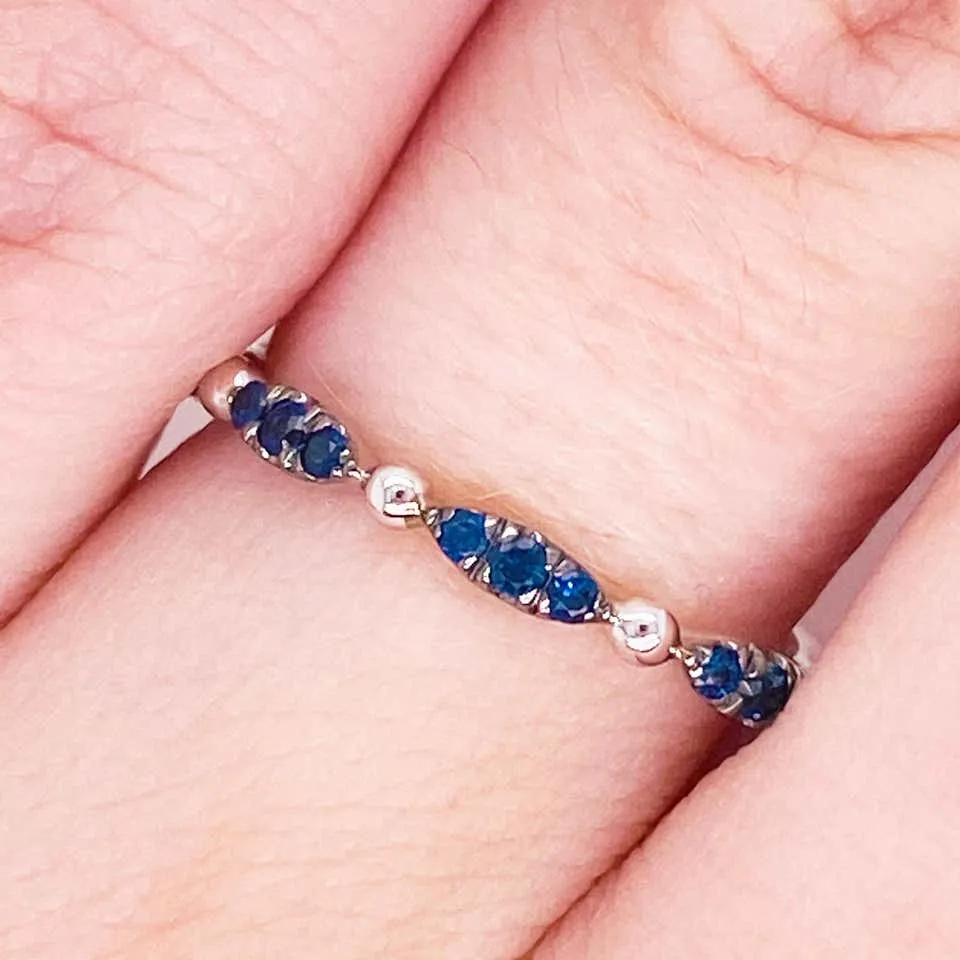 Blue Sapphire Stackable Ring