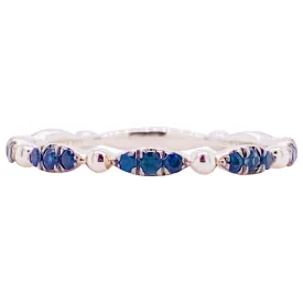 Blue Sapphire Stackable Ring