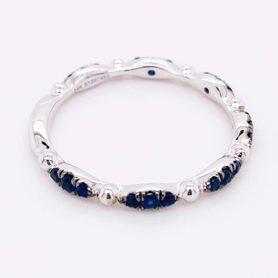 Blue Sapphire Stackable Ring