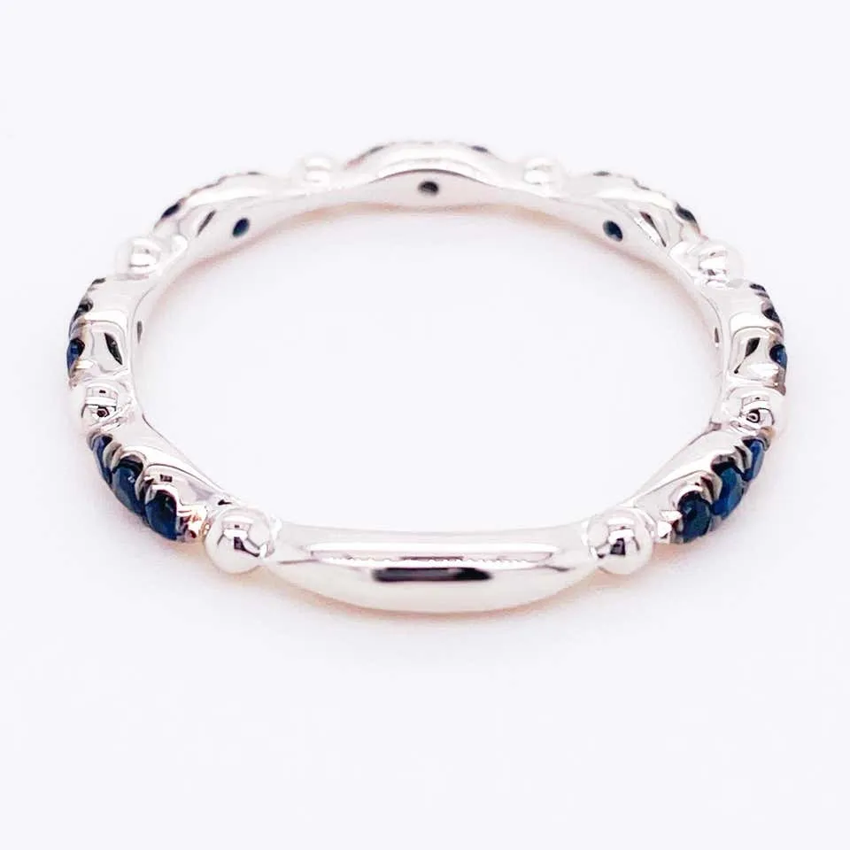 Blue Sapphire Stackable Ring