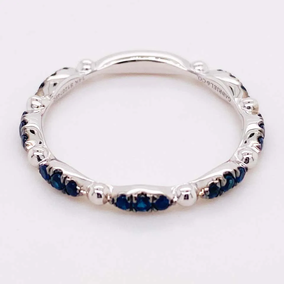 Blue Sapphire Stackable Ring