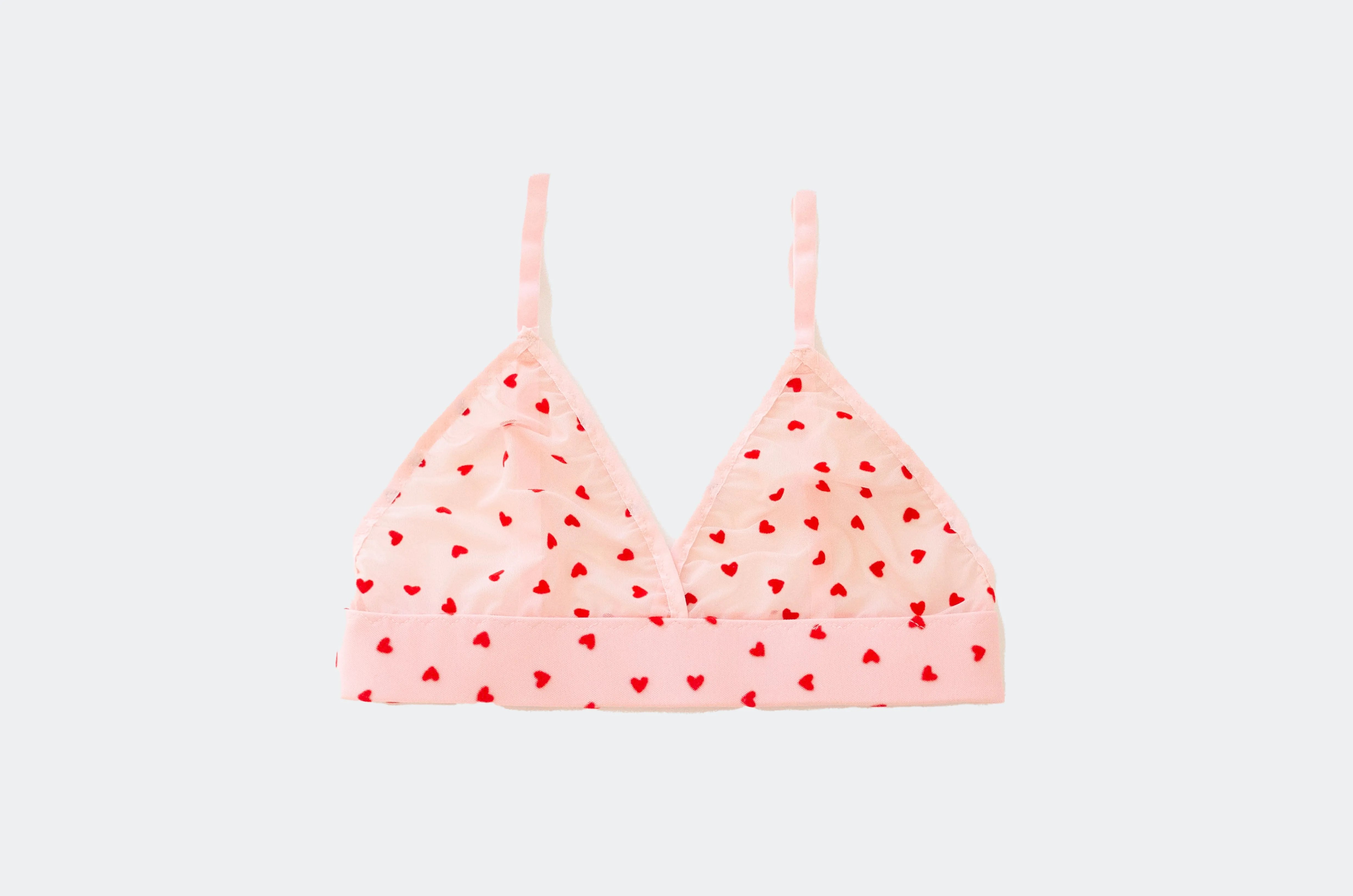 Blush Mesh Heart Set