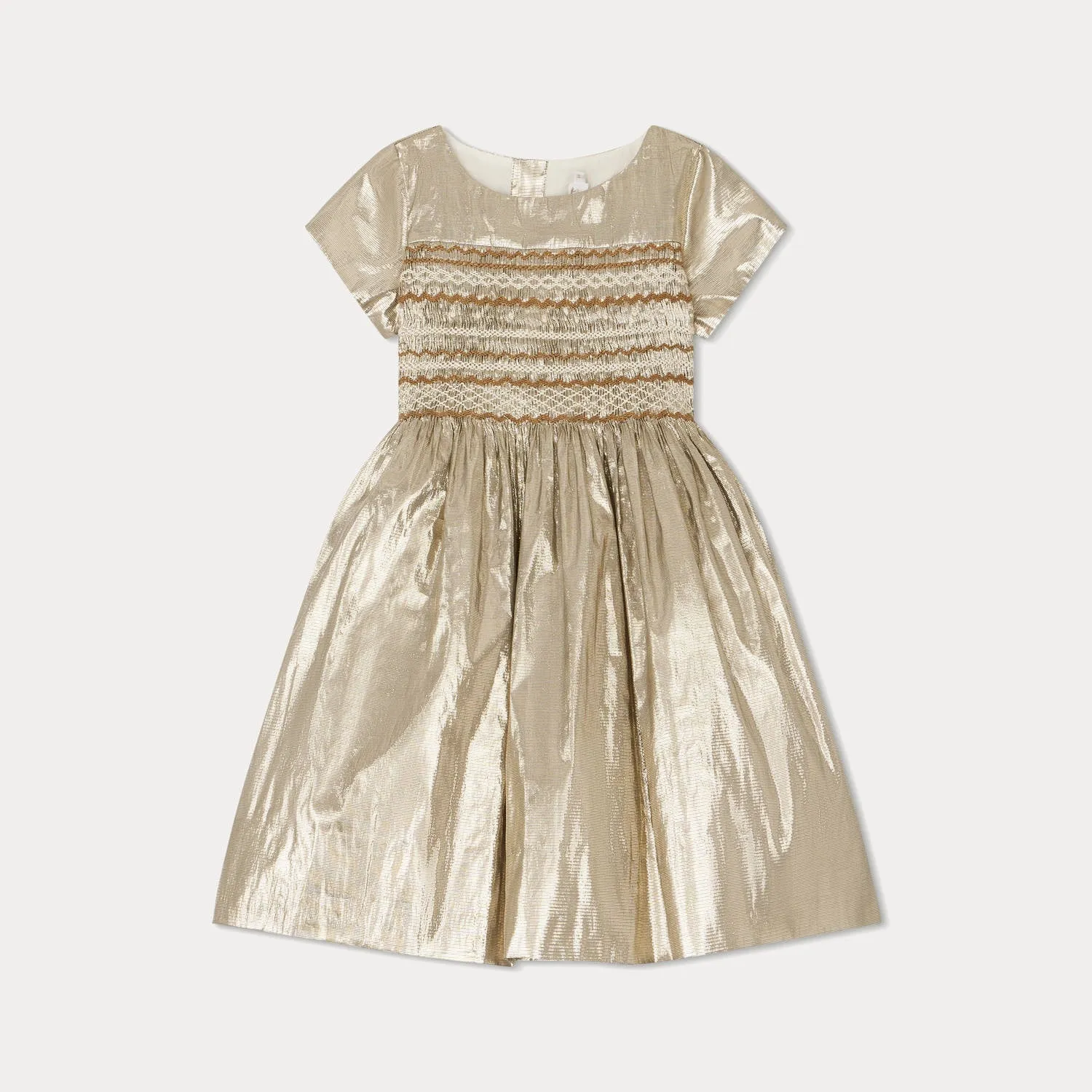 Bonpoint Duchesse Ceremony Gold Dress