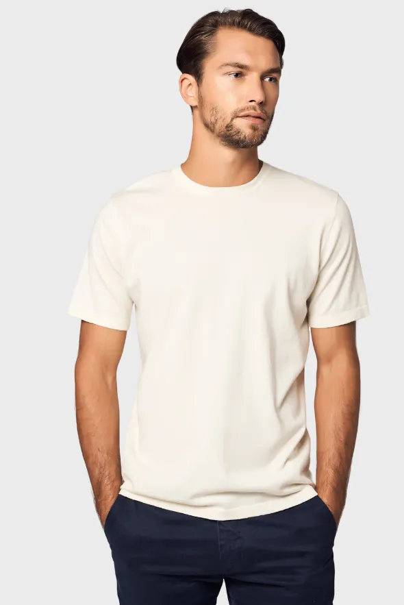 Classic Crew Neck Cotton Cashmere T-Shirt