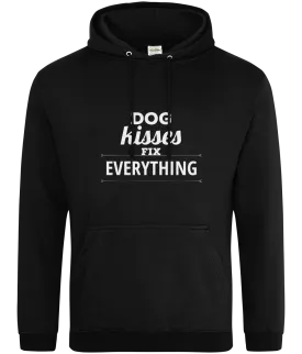 Dog Kisses Fix Everything Printed Hoodie