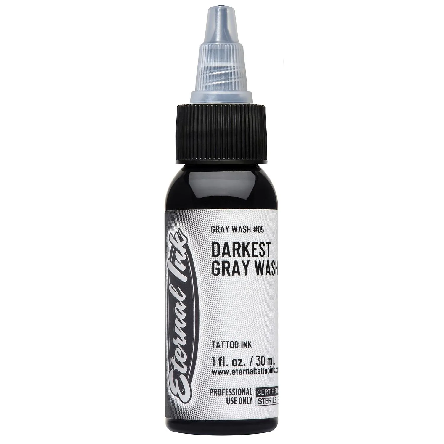 Eternal Tattoo Ink - Darkest Gray Wash