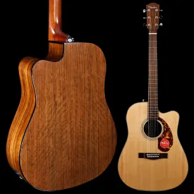 Fender CD-140SCE Dreadnought, Walnut Fb, Natural w/case 4lbs 10.3oz