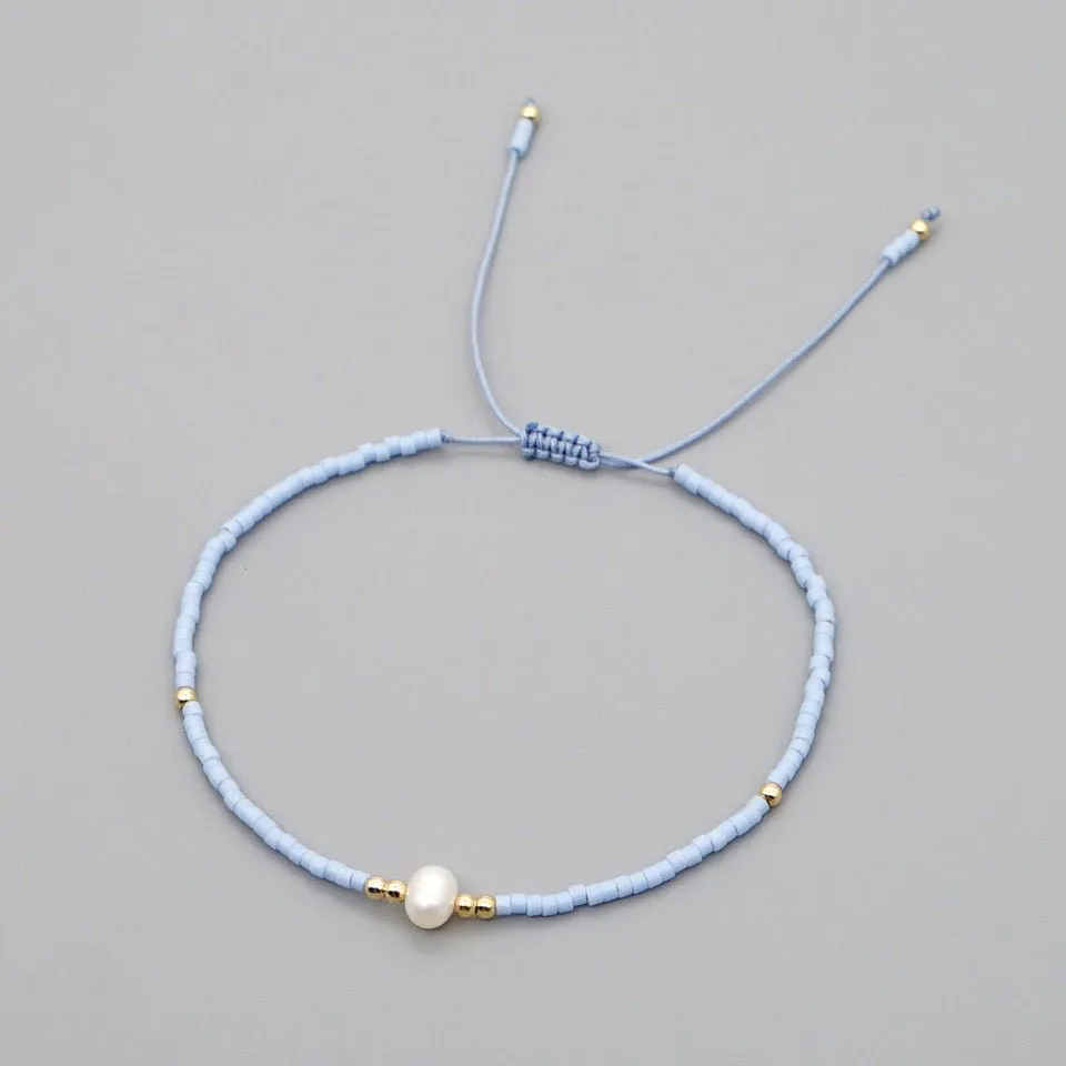 Friendship Bead Bracelet with Freshwater Pearl