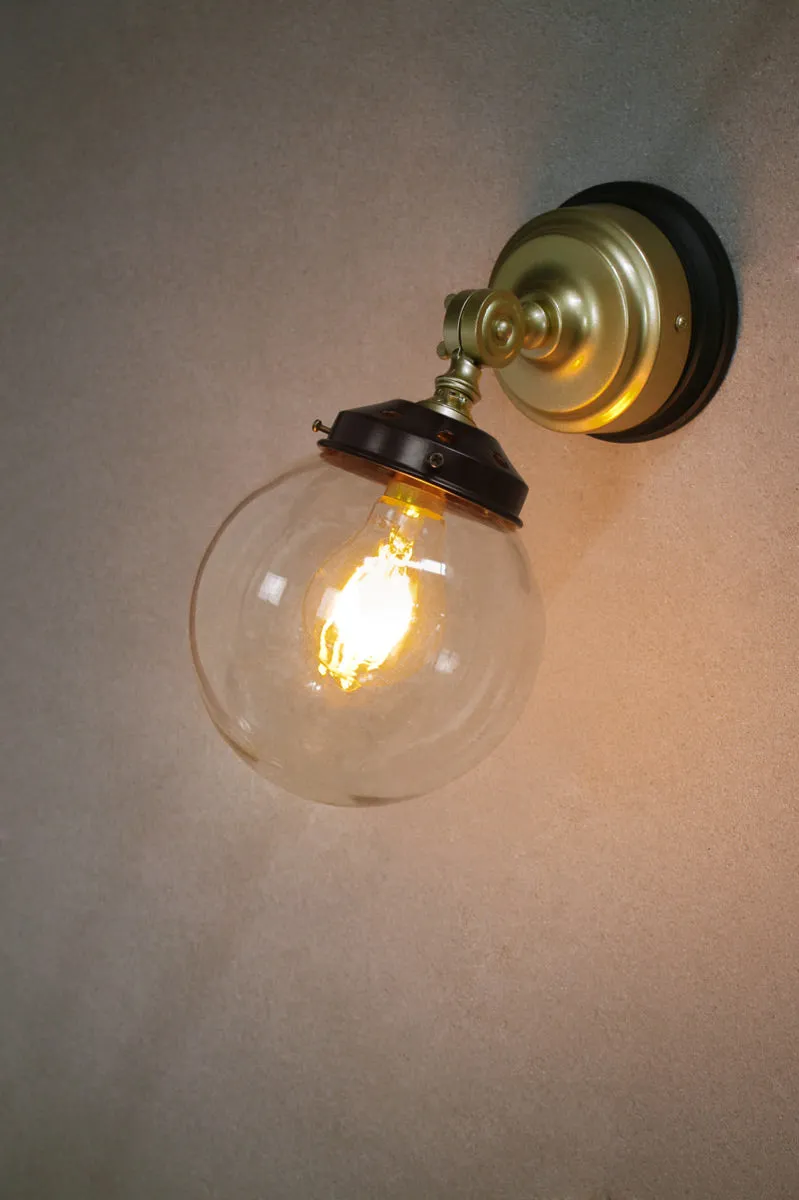 Glass Ball Swivel Wall Light