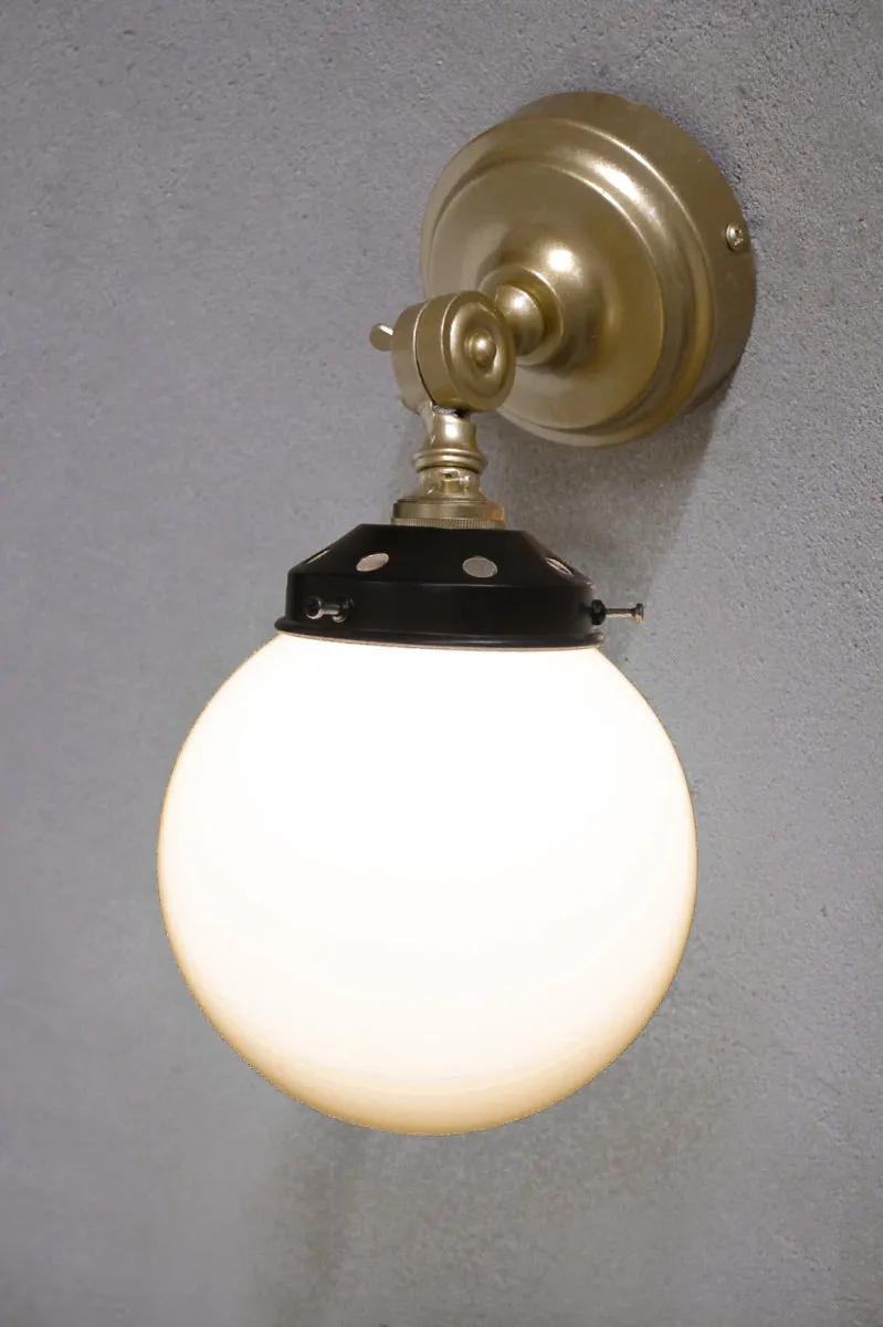 Glass Ball Swivel Wall Light