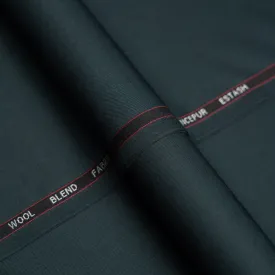 Green Plain Wool Blend, Estash Suiting Fabric