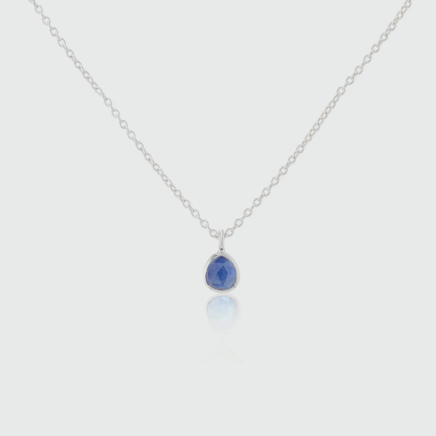 Hampton Sapphire & Sterling Silver Necklace