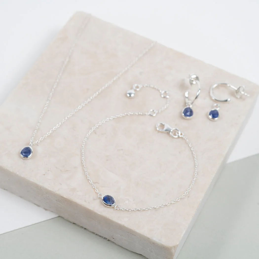 Hampton Sapphire & Sterling Silver Necklace