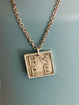 Hope Anchored Necklace BRADLEY KELLIE - Silver