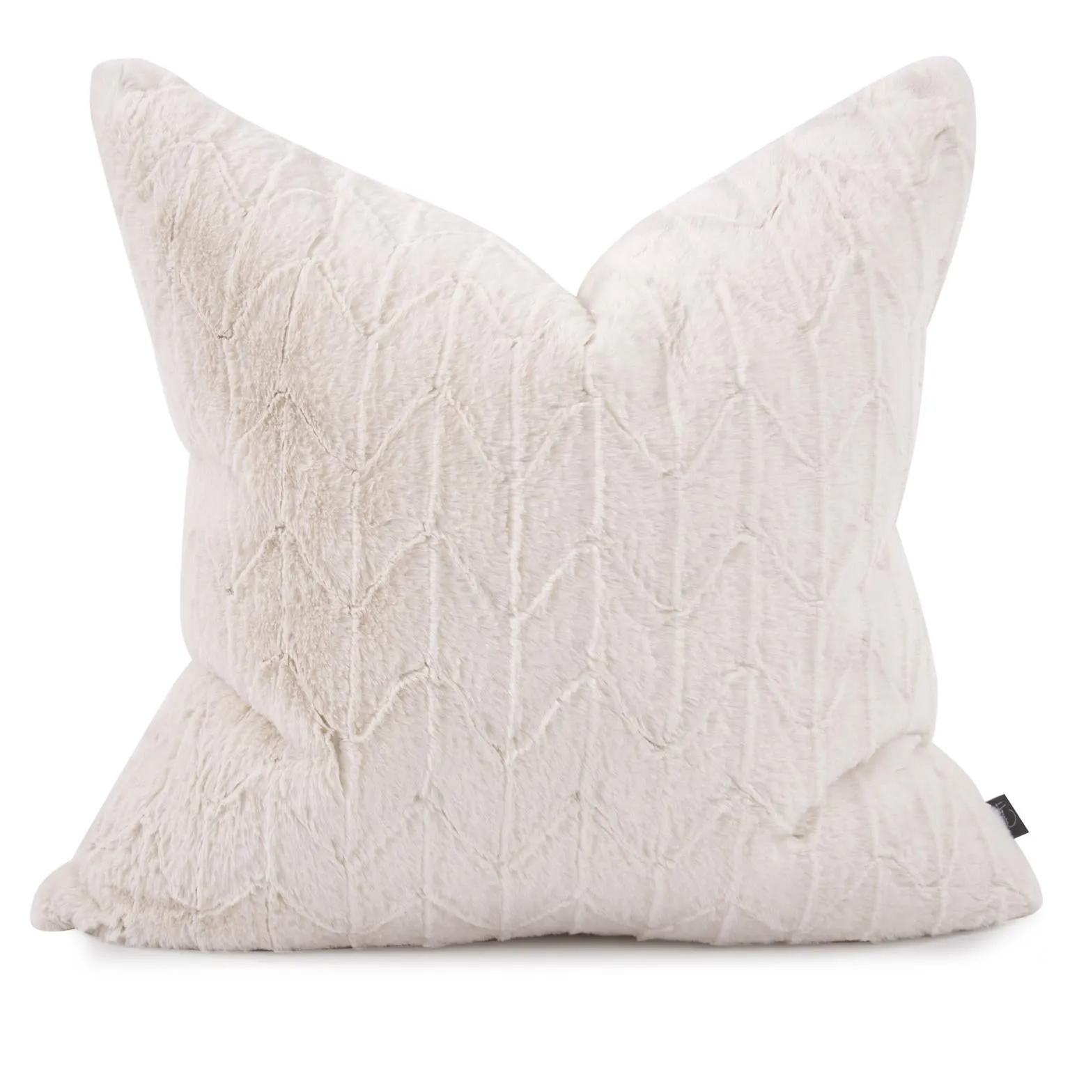 Howard Elliott Collection 24 x 24 Angora Natural Pillow  - Down Insert