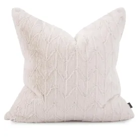 Howard Elliott Collection 24 x 24 Angora Natural Pillow  - Down Insert