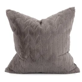 Howard Elliott Collection 24 x 24 Angora Stone Pillow  - Poly Insert