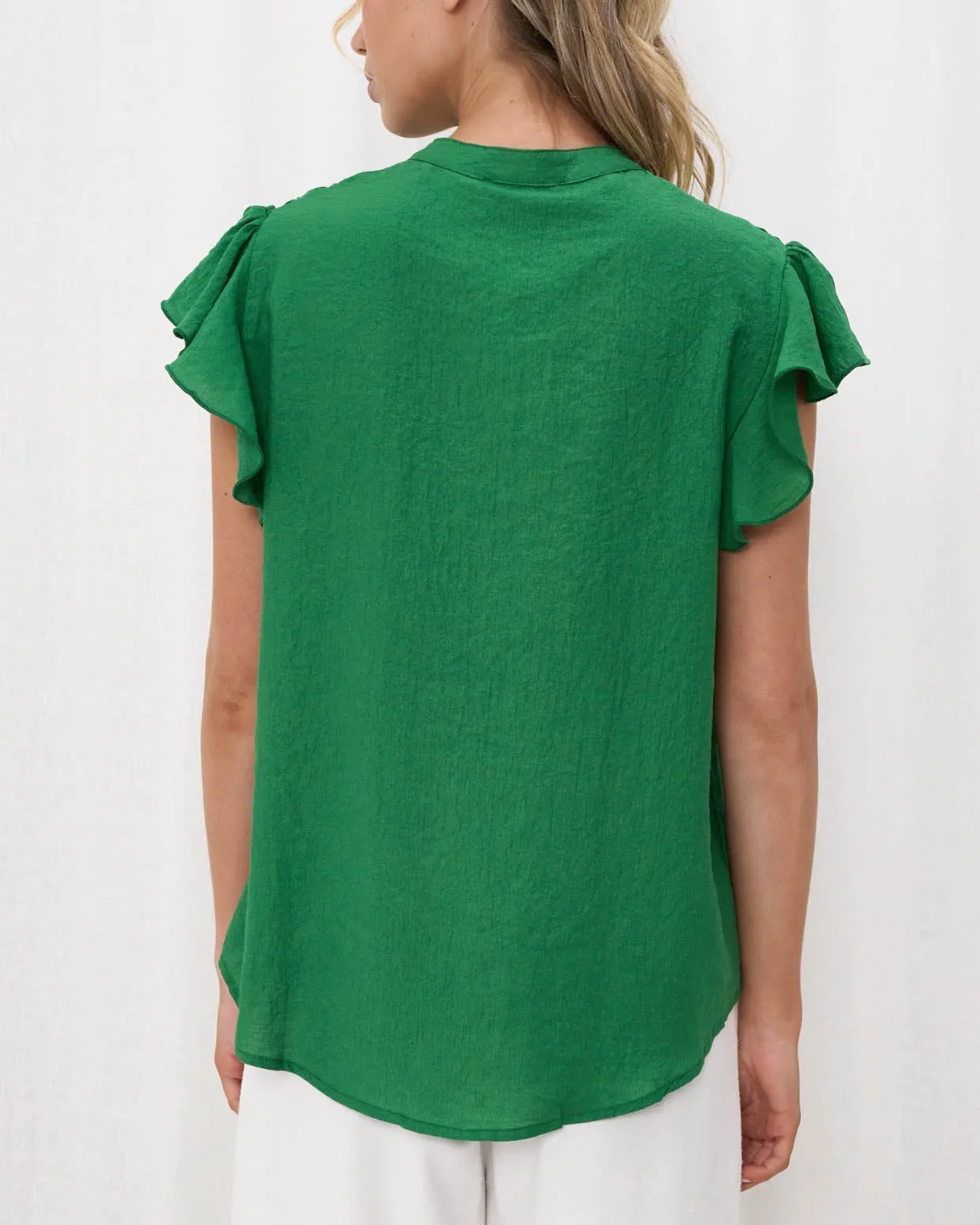 Stylish Jeze Green Cotton Top - Comfortable and Versatile Womens Wear