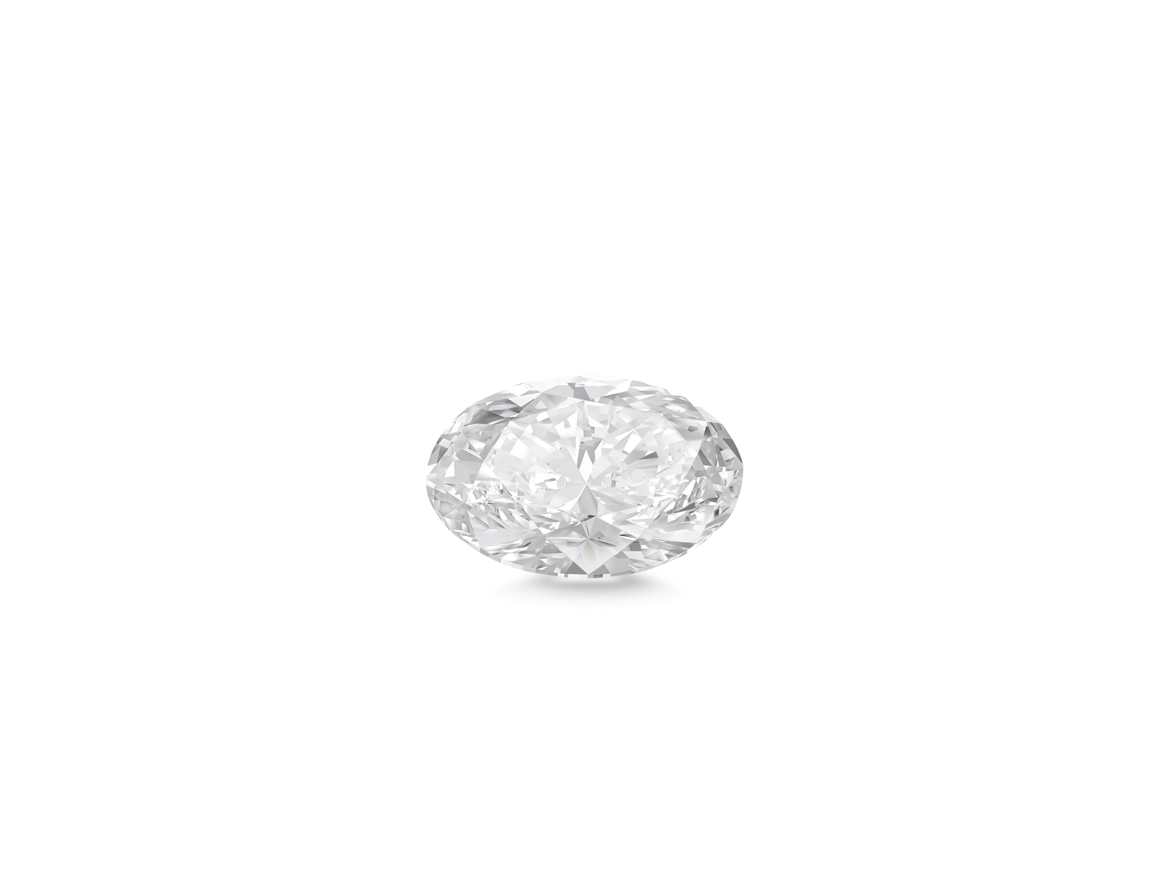 Lab-Grown Loose 2ct. Oval Cut Diamond | White