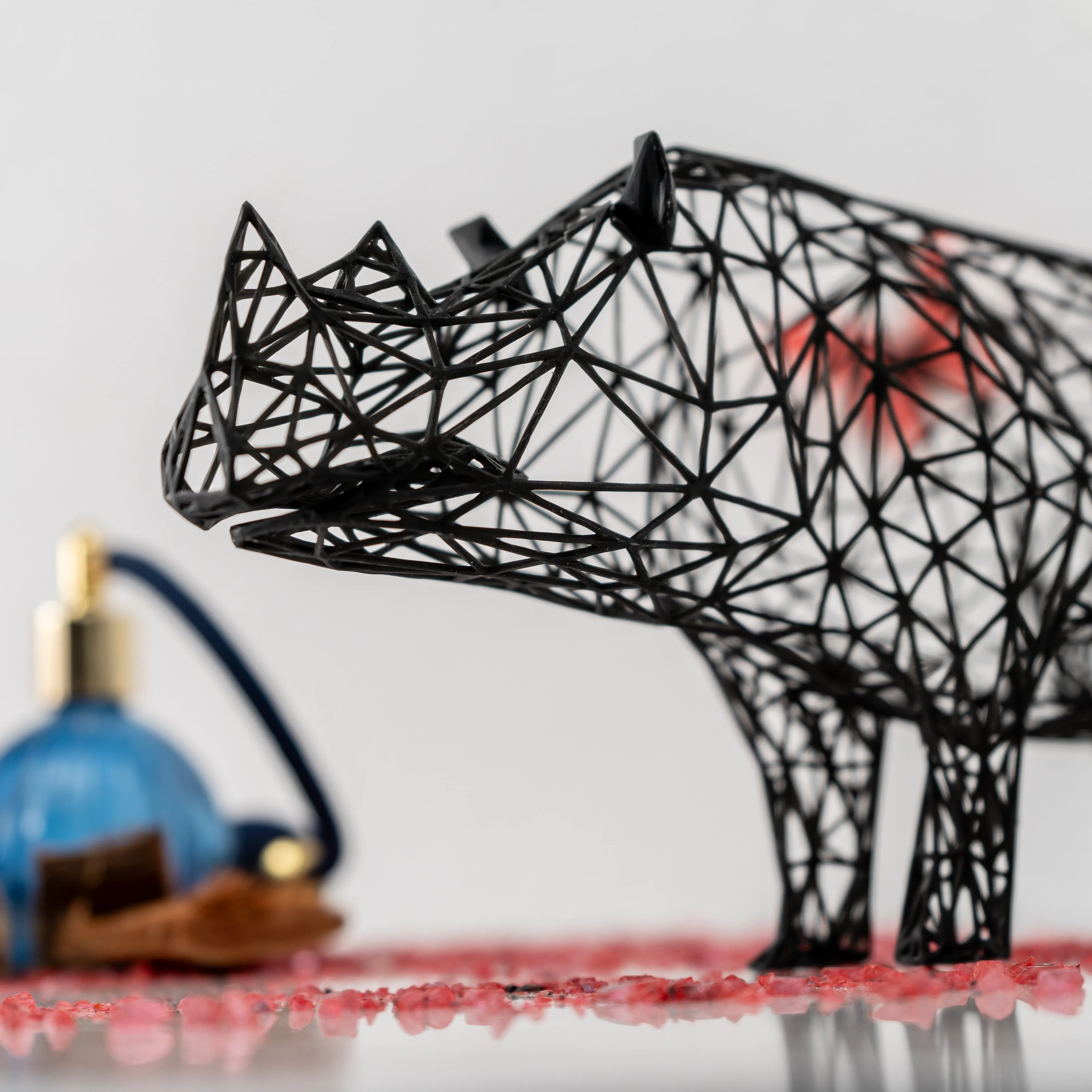 Modern Rhino Sculpture