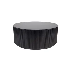 Luxurious Monaco Black Round Coffee Table – Modern Designer Furniture Piece