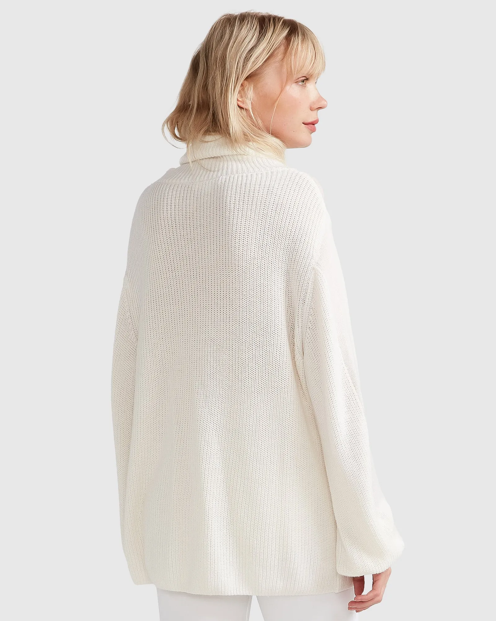 Nevermind Sheer Panelled Knit - Cream