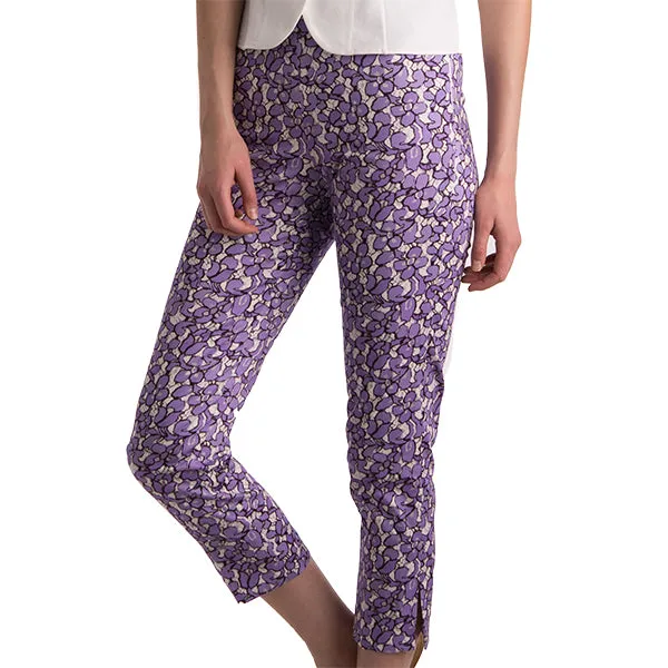 Printed Capri In Petite Violets