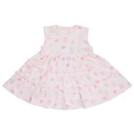 Seashells Printed Dress | Baby Girl