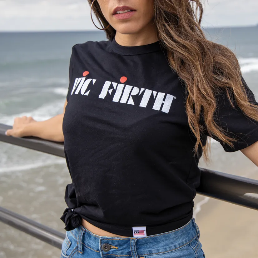 Vic Firth Black Logo Tee