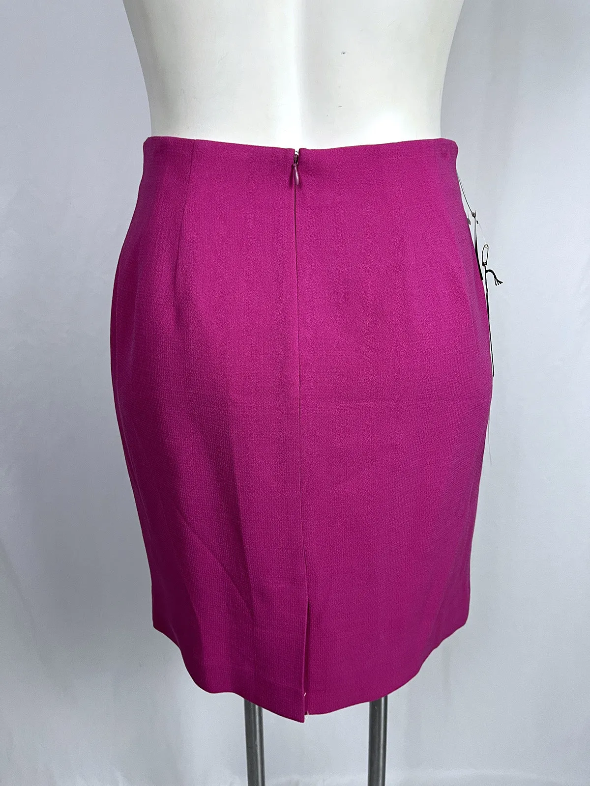 Vintage Classiques Entier Size 14 Pink Textured Skirt NWT