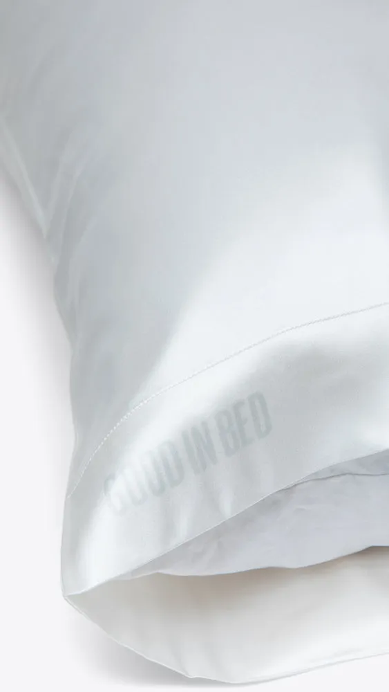 Washable Silk Pillowcase - Tranquil White